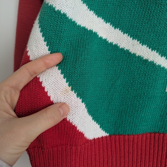 Vintage Leon Levin Novelty Golf Theme Knit Cotton Sweater XL Colorful - Picture 7 of 7